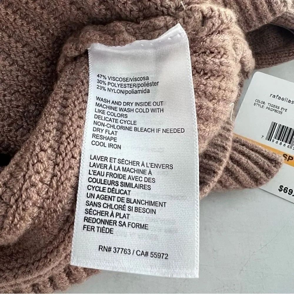 Rafaella Color Block Funnel Neck Sweater NWT - Picture 7 of 8